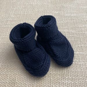 Knitted booties